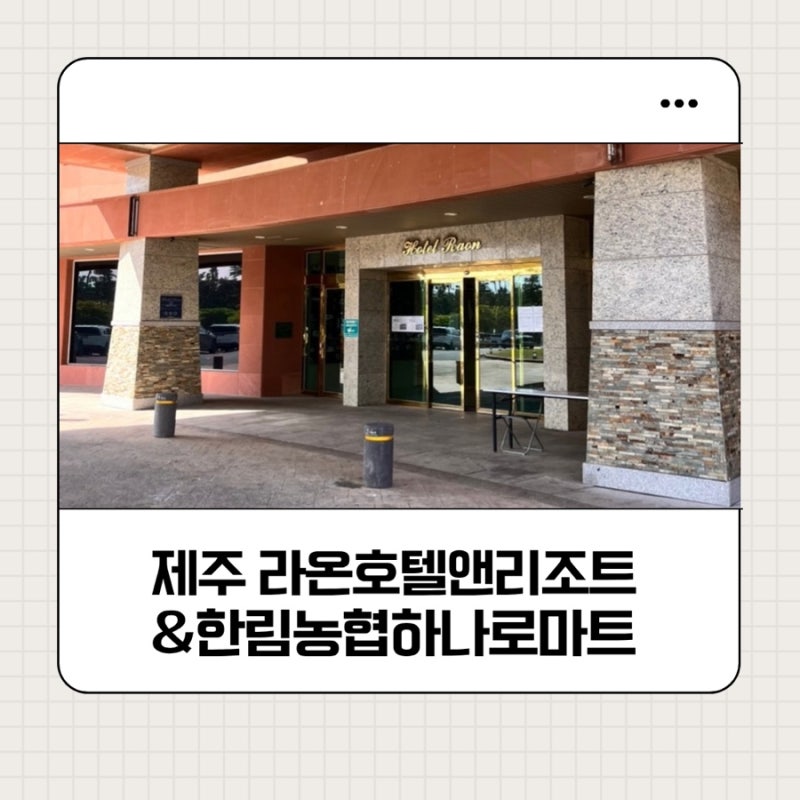 제주서쪽 가성비 라온호텔앤리조트 7살 아이와 3박 후기 | 근처 한림농협 하나로마트 구매후....