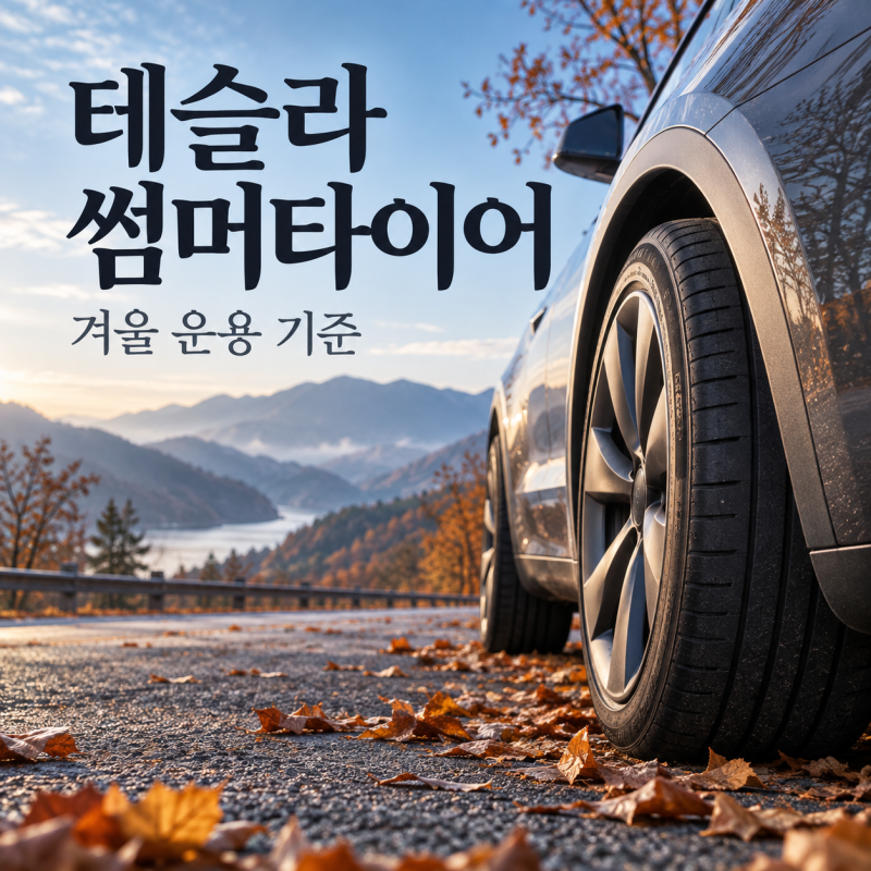 테슬라 썸머타이어 겨울｜교체 시기와 사계절 선택 기준