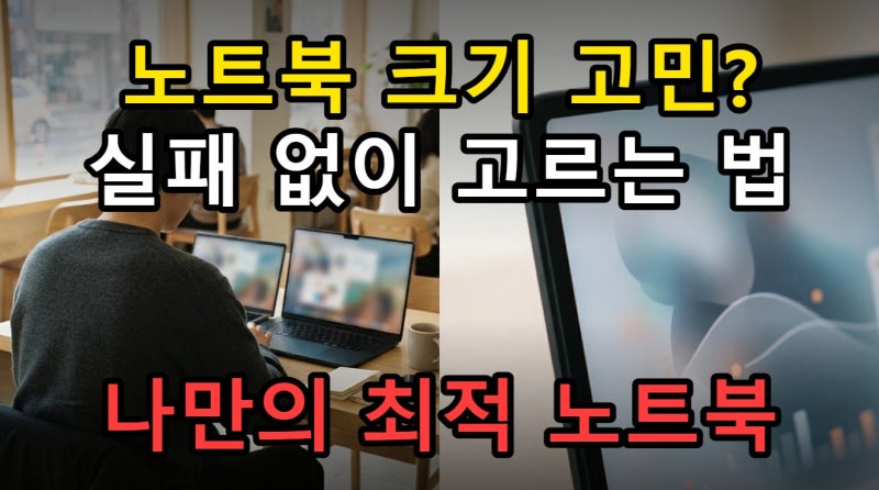 노트북 13 14 16인치 화면 크기 고르기, 스펙표 디스플레이 완벽 이해 가이드