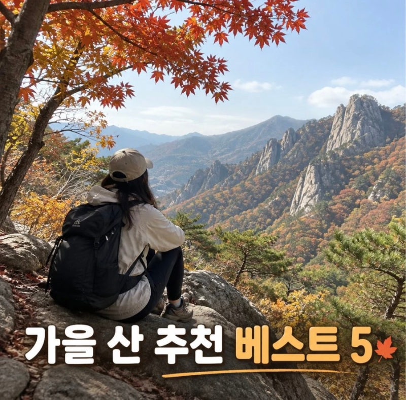 등산의 계절, 가을 산 추천 베스트 5｜단풍 명소부터 초보자 코스까지