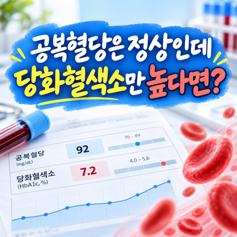 공복혈당은 정상인데, 당화혈색소만 높다면? 그냥 지나치면 안 되는 이유
