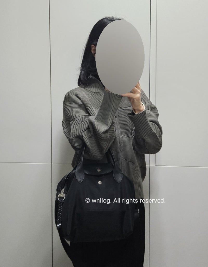 공항룩) 요즘 대세는. 퍼플코어? 노노, 플플코어! | 이세이미야케 코네코네 집업