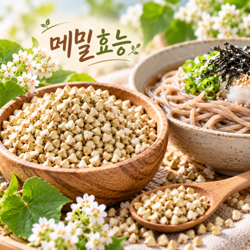 메밀효능 5가지, 영양성분 먹는 방법 주의사항 총정리