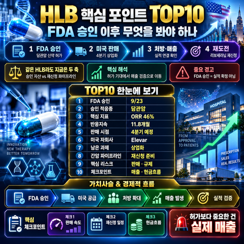HLB 드디어 FDA 신약 확보, 주가는 이제 무엇을 봐야 할까?