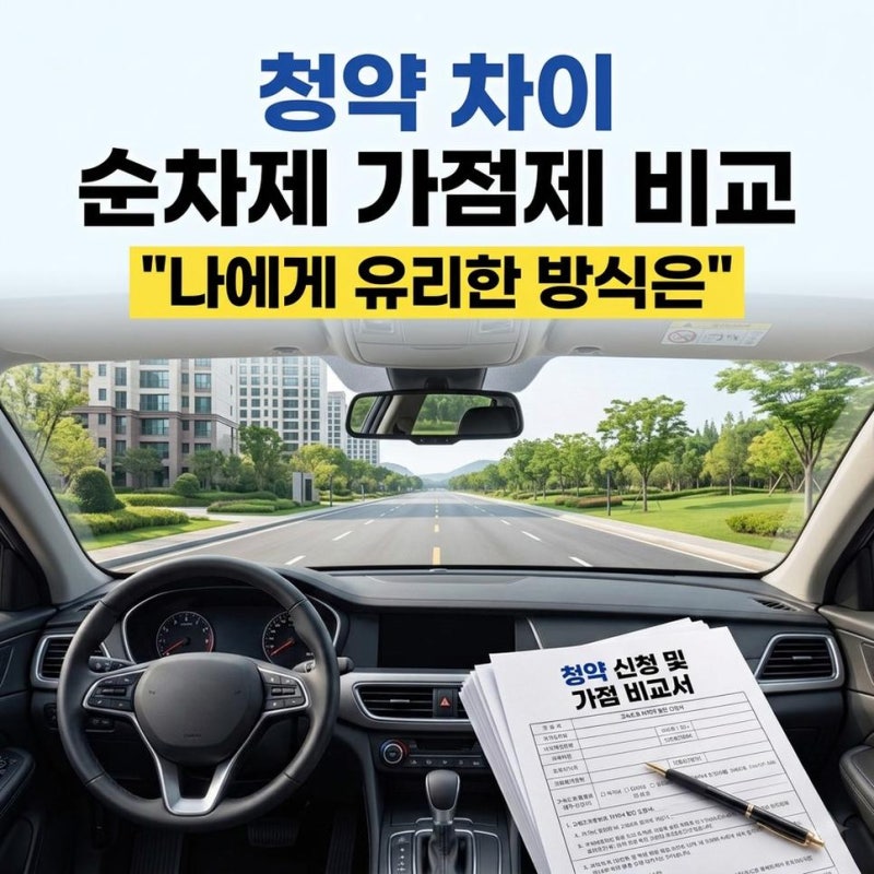 공공분양 민영주택 국민주택 뜻 청약 차이 순차제와 가점제 비교 나에게 유리한 방식은?