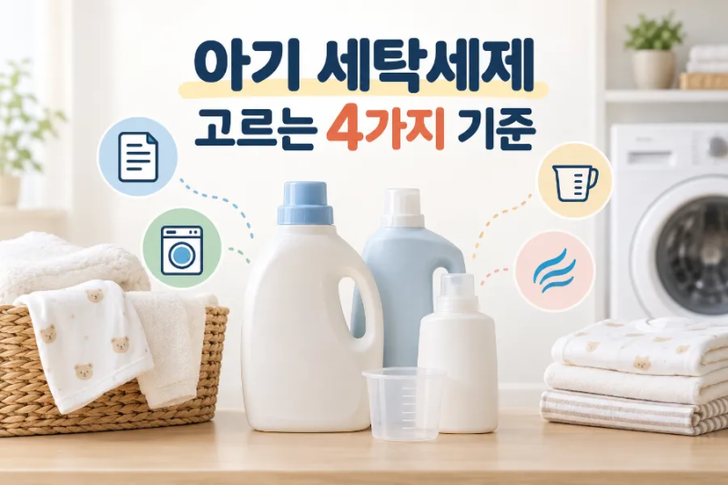 아기 세탁세제 고르는 법, 표시사항·사용량·제형·향 4가지 기준