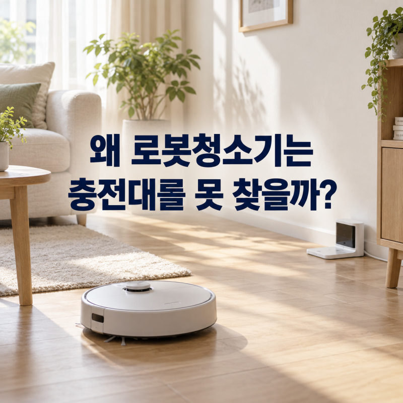 왜 로봇청소기는 충전대를 못 찾을까?