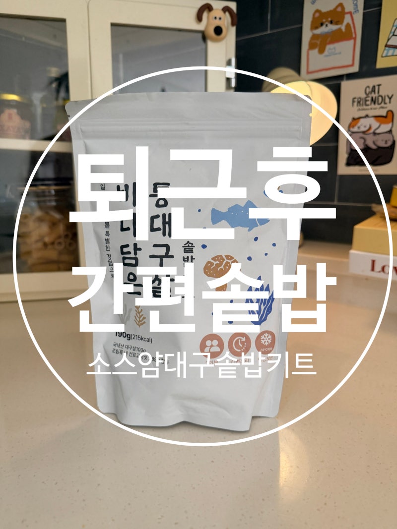 소스얌 바다담은 통대구살 솥밥키트 집에서 간단한 저녁메뉴