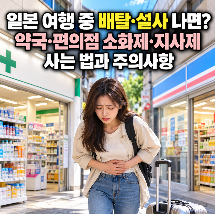 일본 여행 중 배탈·설사 나면? 약국·편의점 / 소화제·지사제 사는 법과 주의사항