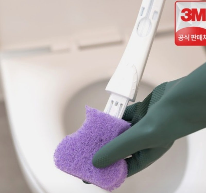 변기청소솔 추천 3M 크린스틱 리필 알뜰 재사용 꿀팁