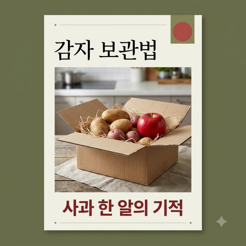 감자 상자에 '이 과일' 하나 넣었더니.. 싹 안 트는 보관법