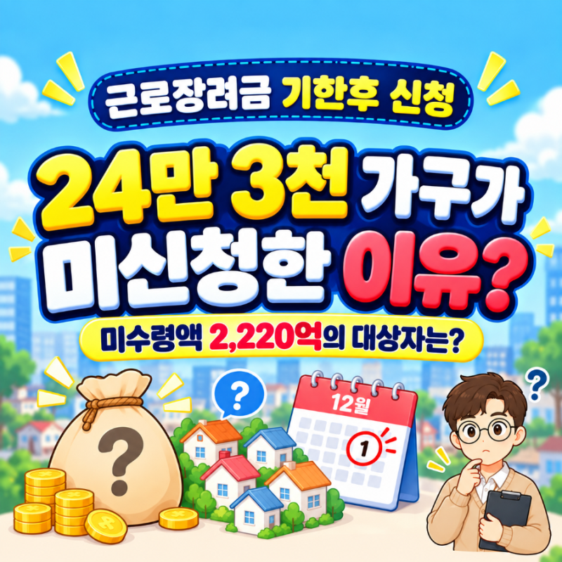 ⭐근로장려금 기한후신청 지급일, 나도 대상일까? 조회방법과 신청결과 확인 총정리