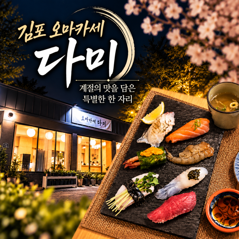 김포 양촌읍 오마카세 맛집 다미, 가족과 함께 먹어본 솔직 후기