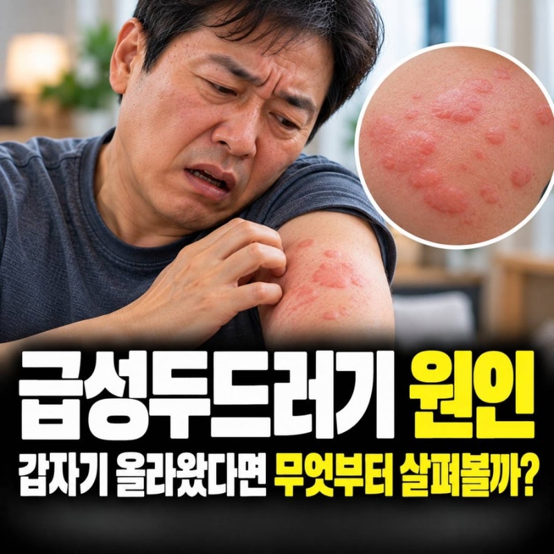 급성두드러기 원인, 갑자기 올라왔다면 무엇부터 살펴볼까?