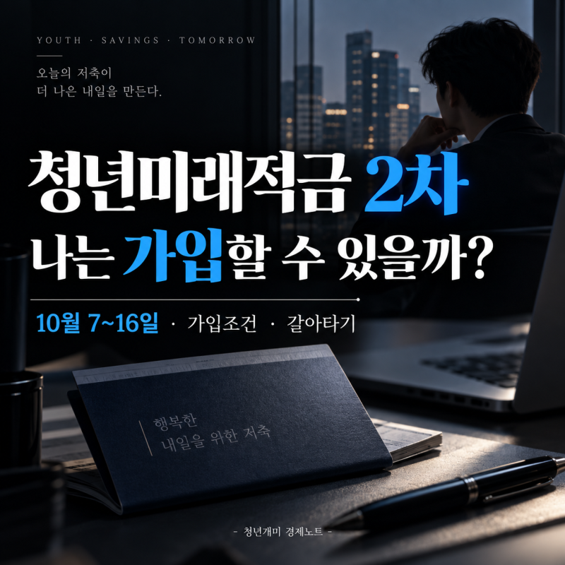 "나는 가입할 수 있을까?" 청년미래적금 2차 신청기간·가입조건·청년도약계좌 갈아타기