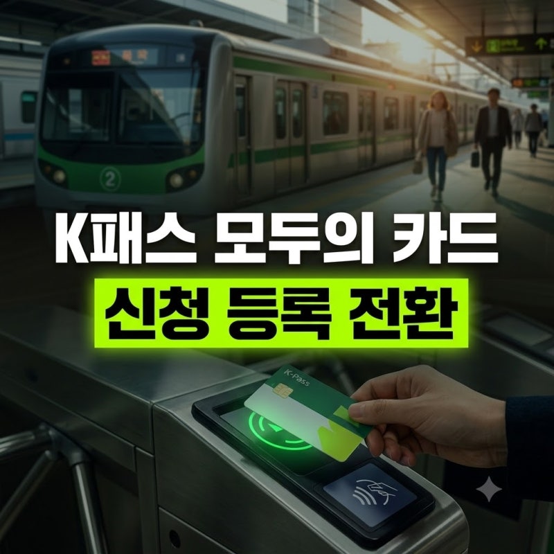 K패스 모두의 카드 신청 및 등록 방법 총정리 (기존 사용자 전환과 카드사 비교 추천)