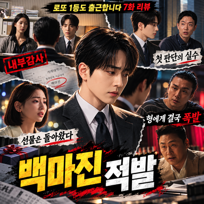 로또 1등도 출근합니다 7화 리뷰｜내부감사 백마진 적발→이지혜가 선물 돌려준 이유, 이준....