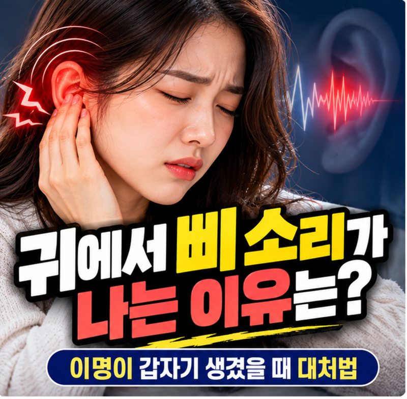 귀에서 삐 소리가 나는 이유는? 이명이 갑자기 생겼을 때 대처법