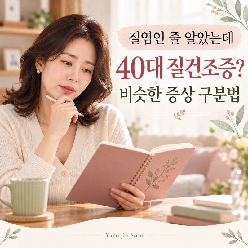 질염인 줄 알았는데 40대 질건조증? 비슷한 증상 구분법