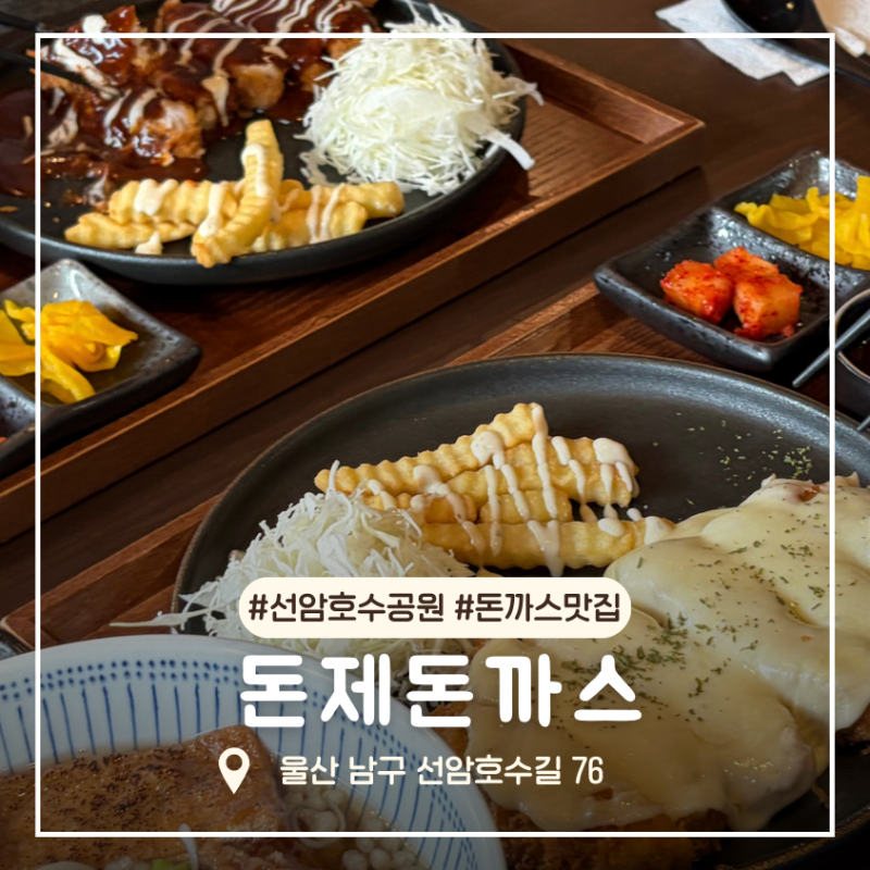 울산 남구 돈제돈까스｜애견동반 가능한 선암호수공원 돈까스 맛집