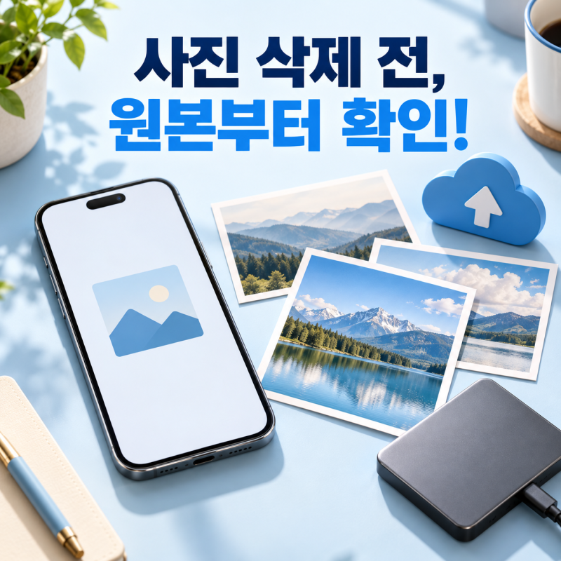 휴대폰 사진 용량 줄이기, 삭제 전 원본 백업부터 확인하는 순서
