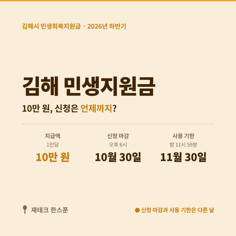 김해 민생회복지원금 | 신청기간·방법·사용처 어디? 추석 이후 신청 가능?