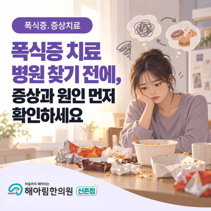 서울 폭식증 치료 병원 찾기 전에, 증상과 원인 먼저 확인하세요