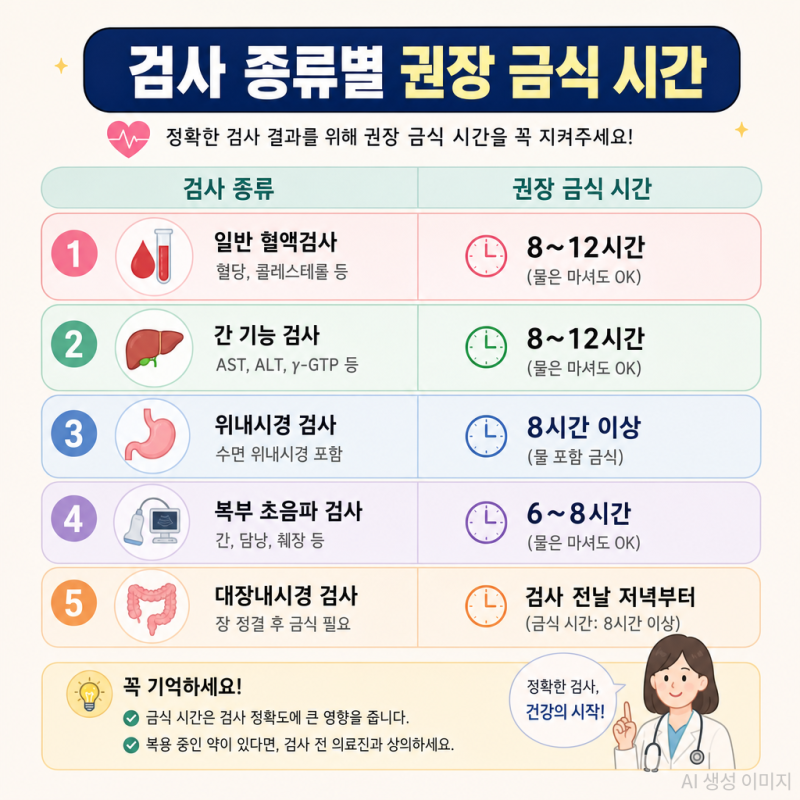 30년차 임상병리사가 알려주는 피검사 금식 시간, 물 마셔도 될까?