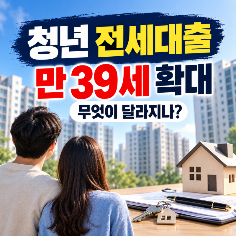 청년 전세대출 만 39세 확대, 35~39세 무주택자 조건은?
