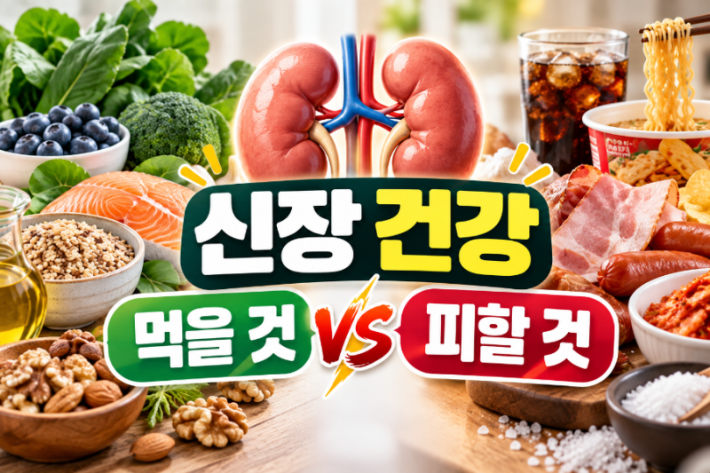신장에 좋은 음식은? 콩팥 건강을 위해 챙겨야 할 음식과 피해야 할 음식