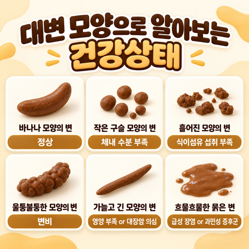 대변 모양으로 보는 장 건강? 하루 한번 화장실에 간다고 장이 건강한게 아니에요! 토끼똥·....