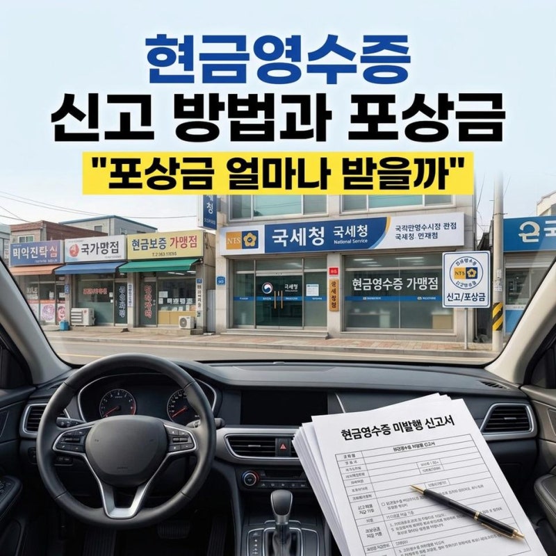 현금영수증 미발행 신고 익명 포상금 가산세 과태료 기한 방법 총정리