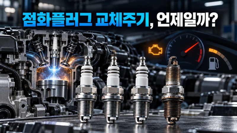자동차 점화플러그 교체주기 언제일까? 출력 저하와 연비 악화 원인 알아보기