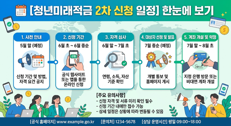 청년미래적금 2차 10월 7일 시작 신청 전 나이·가입조건·청년도약계좌 전환 꼭 확인