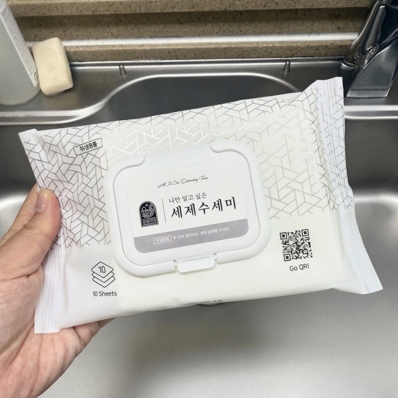 [리뷰] 주방 삶의 질 상승템 추천✨ 살림안심 일회용 세제수세미 사용 후기