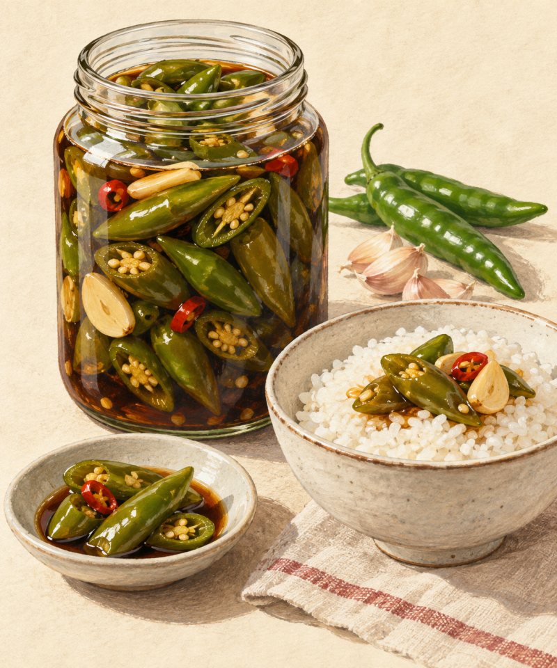 Goryeong 84's Gochujang-ajji (Chili Pepper Pickles): What to Check When Buying Packaged Pickled Foods