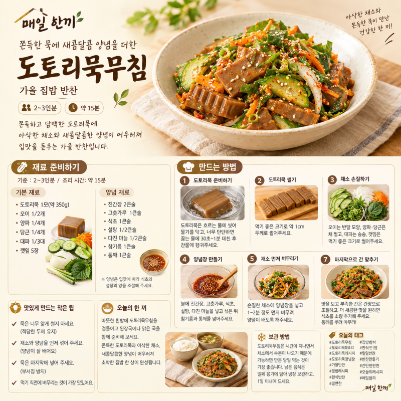 도토리묵무침