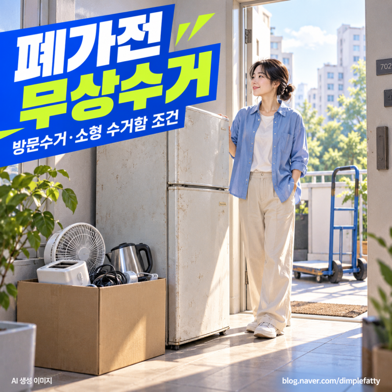 폐가전 무상수거 신청｜1개·5개 기준과 소형 수거함·배출 준비