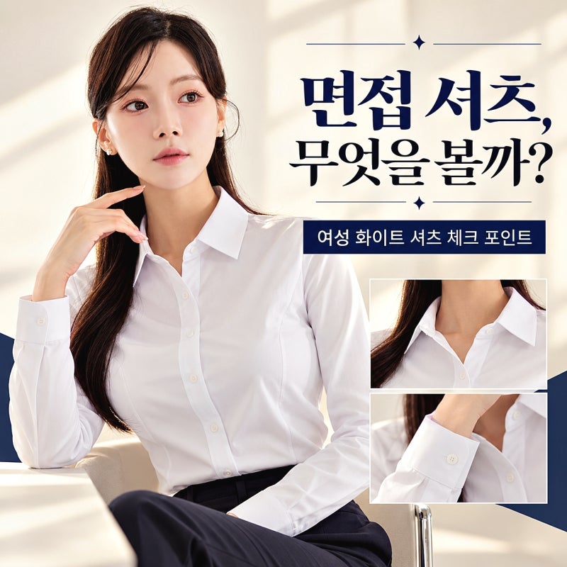 면접 여성셔츠 화이트와 블랙 중 어떤색이 좋을까?