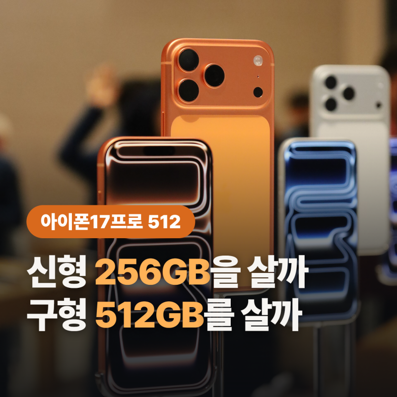 아이폰17프로 512 자급제, 아이폰18 나온 지금 “256GB 512GB 어떤거 사?”