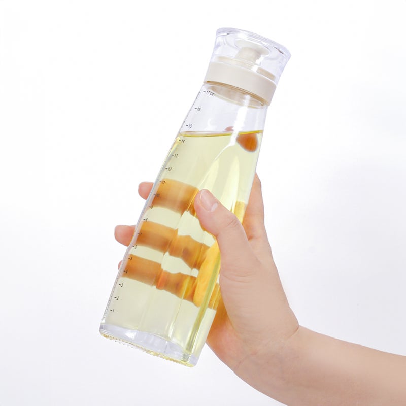 소스 흘러내림 걱정 끝! 키텐실 시노글라스오일병 500ml 5개 세트로 주방정리 완벽 성공!