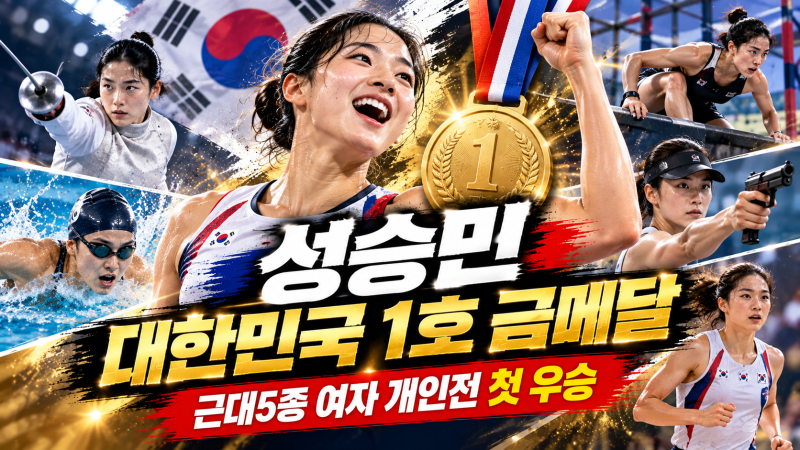 성승민이 누구길래?｜2026 아시안게임 대한민국 1호 금메달의 주인공