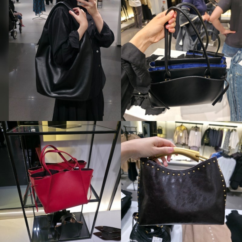 ZARA 매장에서 9개 다 메보고 고른 자라 가방