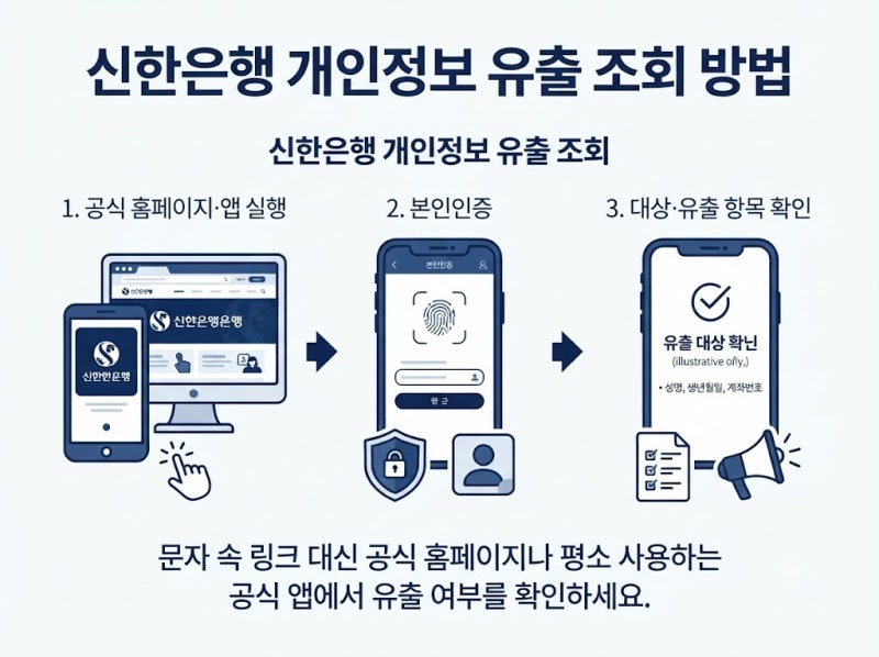 신한은행 정보 유출 확인 방법｜조회 오류·전담센터·피해 신고 순서