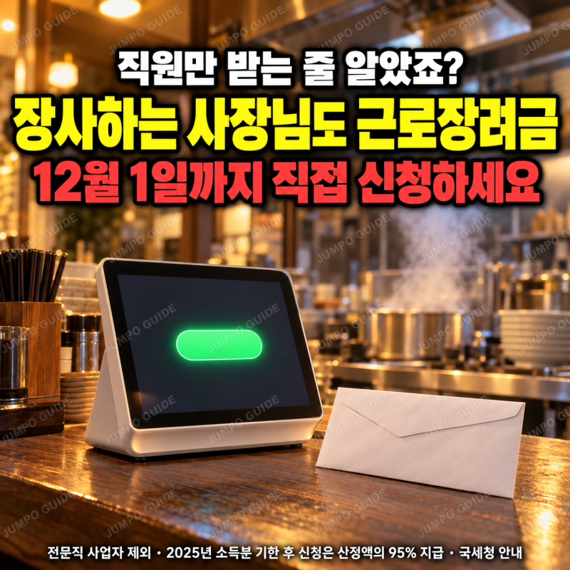 근로장려금, 장사하는 사장님도 신청가능 | 매출로 따져 보는 자영업자 조건과 12월 1일 기한 ....