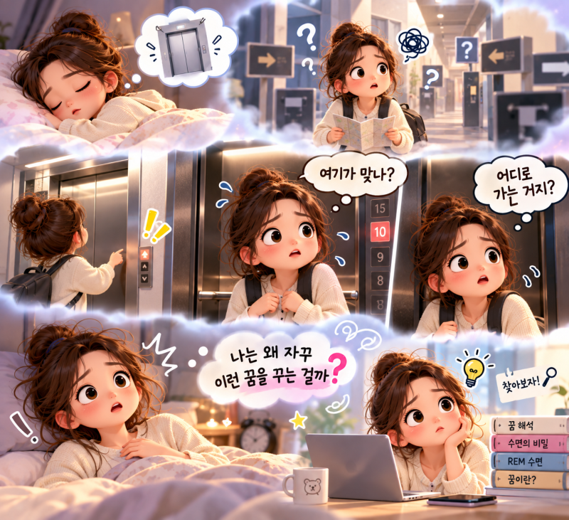 자꾸 반복되는 엘리베이터 꿈, 꿈은 왜 꾸는 걸까?꿈을 많이 꾸면 잠을 제대로 못 자는 걸까?