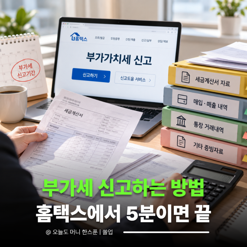 "부가세 신고하는 방법" 신고 전 이것부터... 사업자라면 미리 챙겨둘 자료 4가지