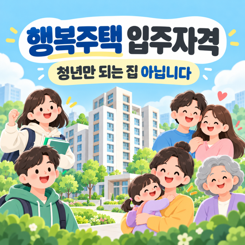 “청년이면 되는 줄 알았는데” 행복주택 입주자격, 자산 2억5,100만원부터 갈린다