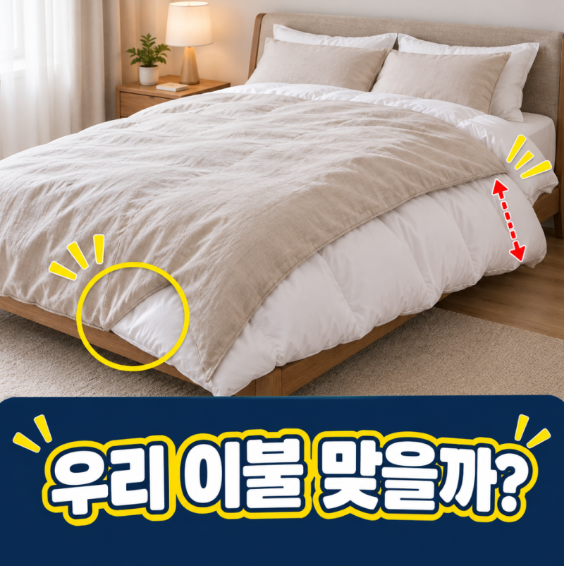 이케아 이불커버, 국내 이불에도 맞을까? 사이즈 고르는 기준