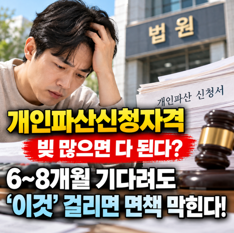개인파산신청자격 '월급 있어도 될까?' '이 조건' 따져야 한다는데